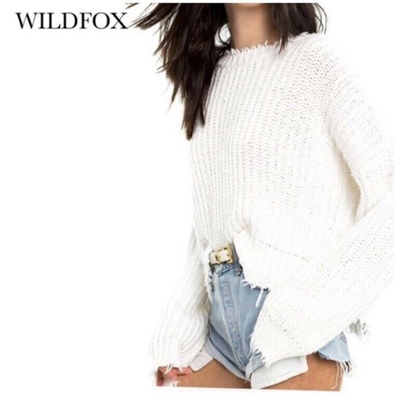 Revolve Wildfox Palmetto Reversible Knit Sweater Womens Size Small reversible - Picture 11 of 14